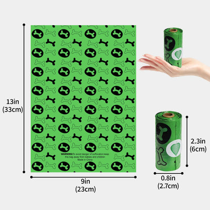 DGAPHRO Poop Bags for Dogs,Thick Leak Proof Dog Poop Bags Rolls 16 (240 Bags) with Dispenser and Leash Clip for Pet Cleanup & Outdoor Use,Lavender Scented Dog Accessories(Green).